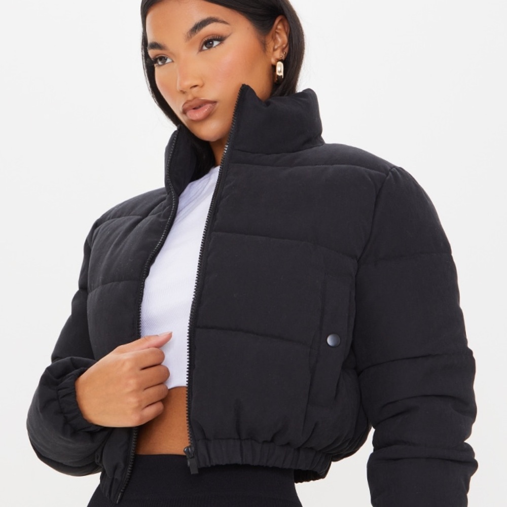 Black PLT puffer jacket